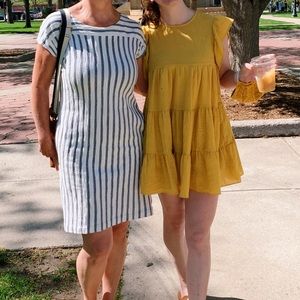 Flowy yellow dress